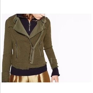 Zara Basics Tweed Green Jacket
